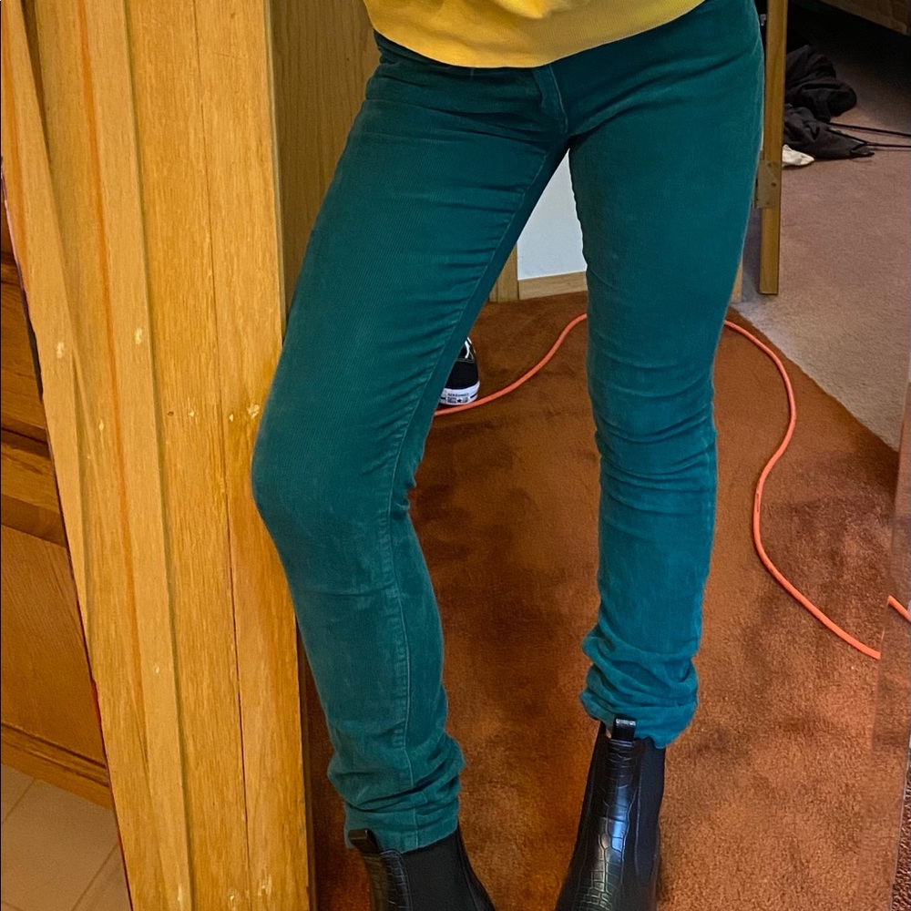 Teal corduroy vintage Patagonia jeans